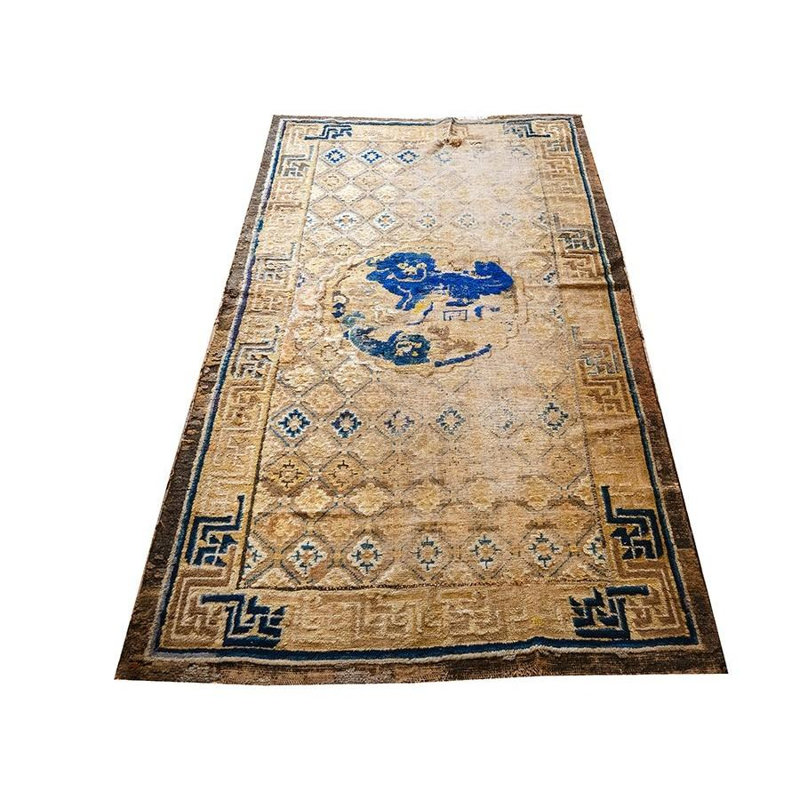 Tapis ningxia chinois antique des années 1880