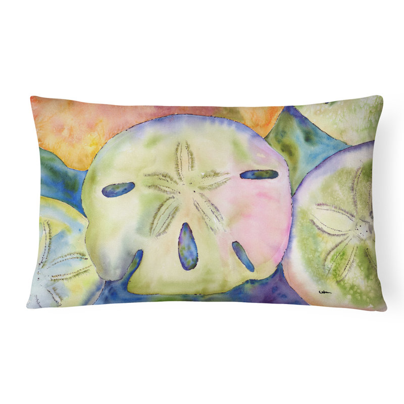 Sand Dollar Rectangular Indoor/Outdoor Throw Pillow