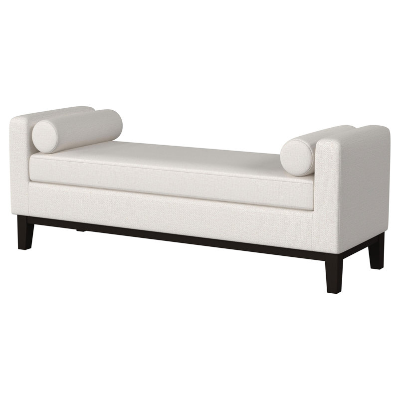 Arm Accent Bench, Ivory