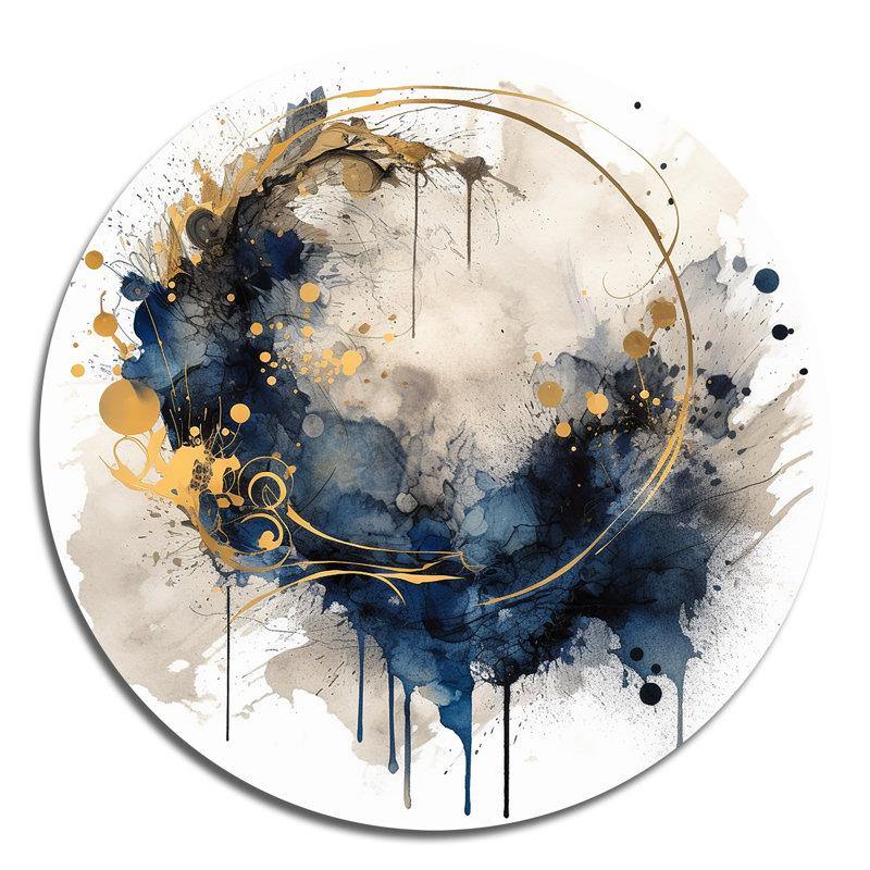 Gausman bleu jaune Minimalims Fludity II, H 23 po x l 23 po x P 1 po