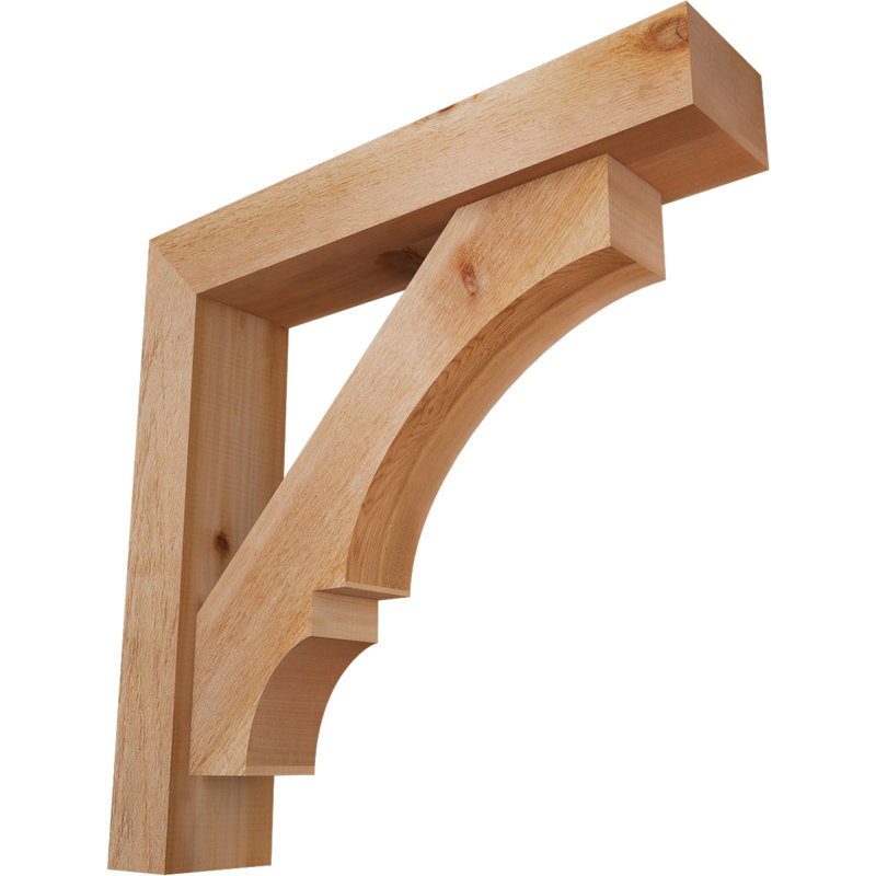 Support de bloc Balboa avec entretoise décalée, 30 x 30, Cèdre rouge occidental de l 6 po (scié brut)