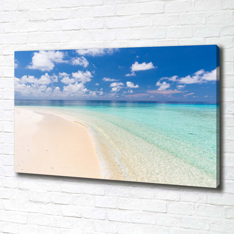 Beach In Maldives - Wrapped Canvas Print