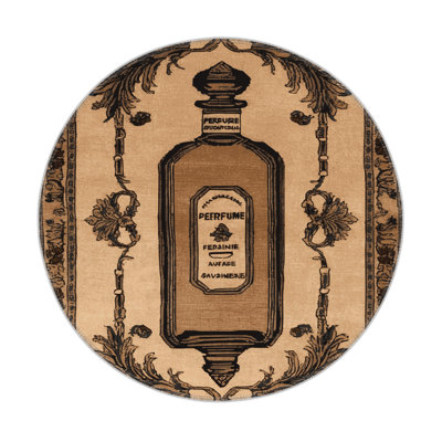 French Brown Indoor and Outdoor Area Rug