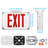 LED Exit Sign with Battery Backup, UL Listed, Weatherproof Emergency Exit Light, AC 120/277V
