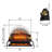 Lenneth 25'' W Electric Fireplace Log with Adjustable Color Flames & Fire Cracking Sound 