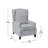 Suzie Polyester Fabric Upholstered Slim Wingback Push Back Recliner-67857355