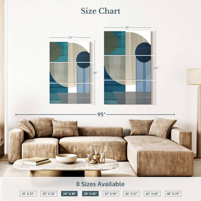Avery Abstract Blue I, 38" H x 24" W