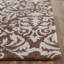 Tapis brun en laine crocheté à la main Hollander-21274709