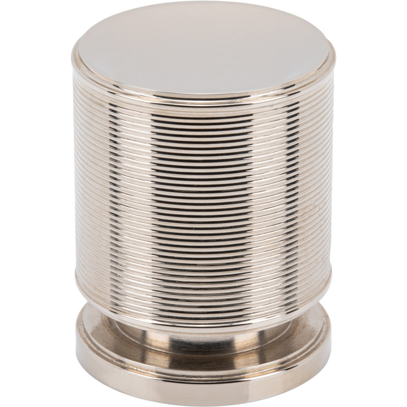 Vibe 1 1/4" Diameter Cylindrical Knob, Polished Nickel