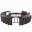 Ensemble de canapé en rotin de spa avec cadre de spa avec espaces de rangement, mini canapé et coussin confortable pour patio-172865885