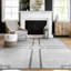 Tapis zone gris clair géométrique Utkan-1311553604