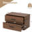 2-Drawer Stackable Dresser, Lateral File Cabinet With Metal Handle, Horizontal Storage Cabinet With Anti-Topping Kits, Stacking Drawer Chest For Living Room, Study, Office (1, Walnut)