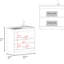 Évier utilitaire blanc moderne avec robinet et comptoir en acier inoxydable intégré, armoire autoportante pour espace de travail de garage, garage de comptoir à assemblage sans effort, poignées en métal, cuisine idéale