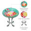 Glass, Metal, Plastic Birdbath