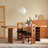 Brown Rectangular Solid Wood Dining Table-59704199