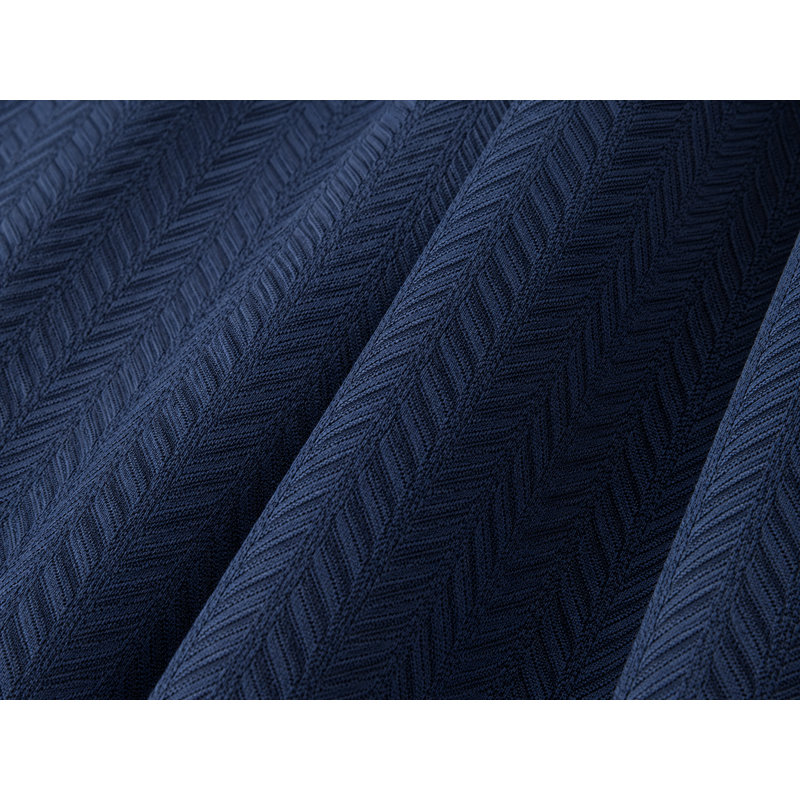 Rideau simple occultant et isolant Belch Ripple, Bleu marine, 54 po x 96 po