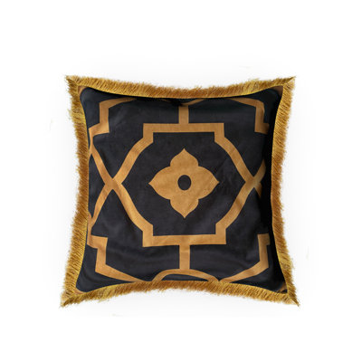 Doimo Art Deco Tiles Geometric Square Throw Pillow Cover