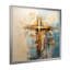 Reproduction d'art mural doré, croix de minimalisme religieuse II-2042966701-2042966689