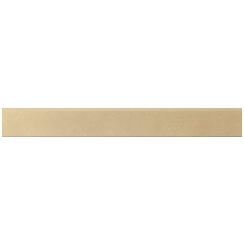 Clay 3X32 Matte Porcelain Bullnose, Glee Yellow