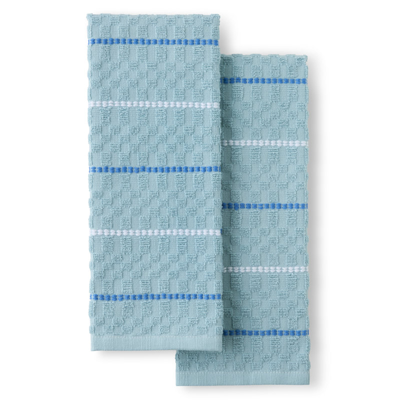 FIESTA Valencia Kitchen Towel Set, 16"x28", Sky Blue, 58