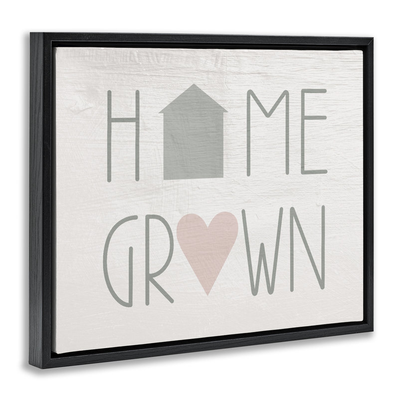 Cadre flottant Home Grown Country, design par Lil 'Rue, Cadre flottant noir de jais, H 17 po x l 21 po