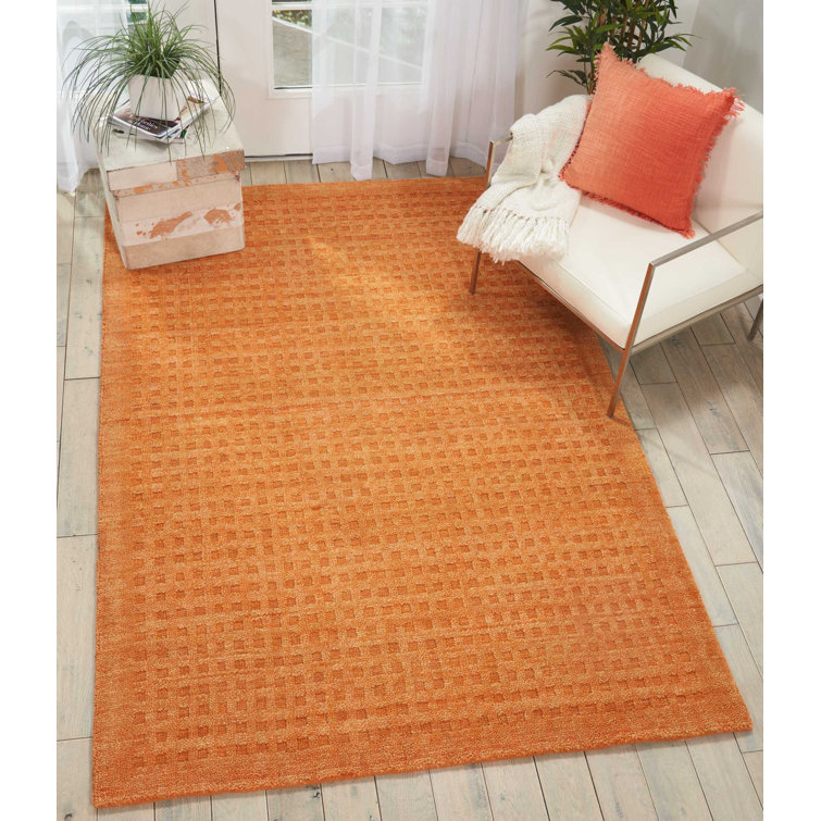Yutan Wool Checkered Indoor Rug