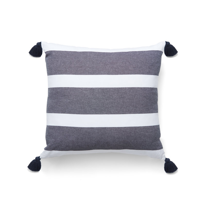 Coussin Rebecca Minkoff, Rayures bleu marine