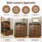 23.65"W 3-in-1 Flip Top Vanity Desk with Lighted Mirror & Stool For Small Space, Walnut-1428524295