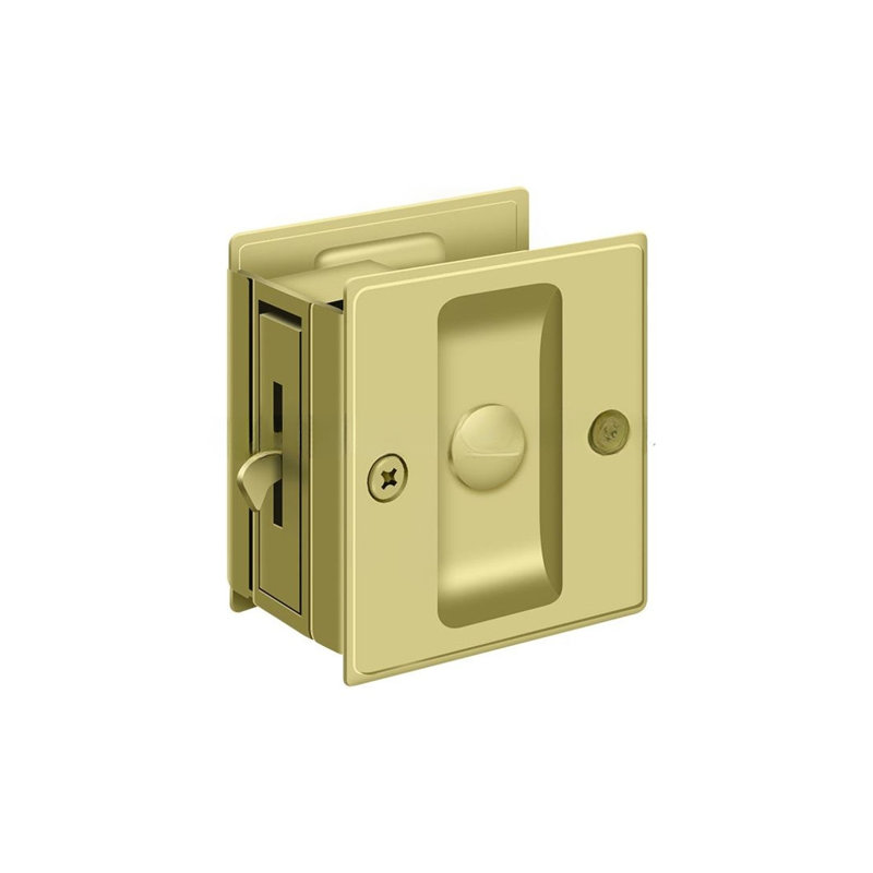 Serrure de poche Deltana SDL25U3, 2-1 / 2 "x 2-3 / 4" en laiton poli, Laiton poli