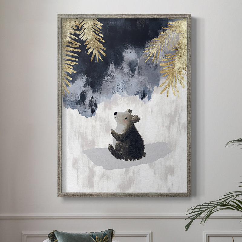 «Christmas Holiday Art», reproduction encadrée en bois massif, H 11 po x l 9 po