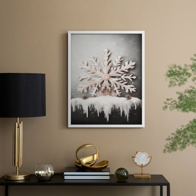 Art des Fêtes de Noël - Série 2 - CECLVII, reproduction encadrée - bois massif