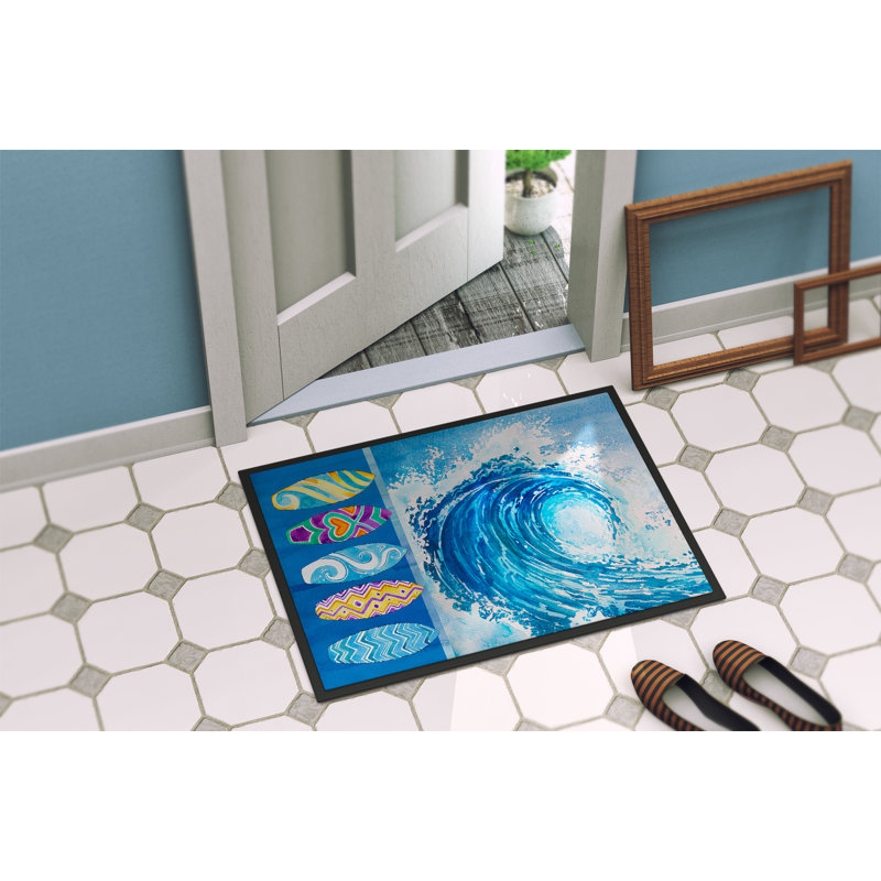 Tapis d’extérieur anti-dérapant pour panneaux de surf et ondes, Rectangle 2 pi x 3 pi