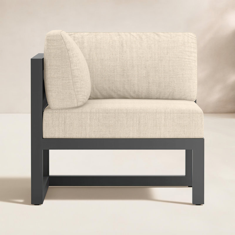 Avion Patio Chair with Sunbrella Cushions, Spectrum Indigo Sunbrella®, Slate