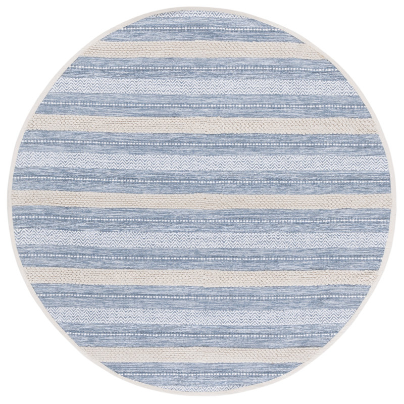 Tapis argent / ivoire Kevlin 976, Rond 6 pi