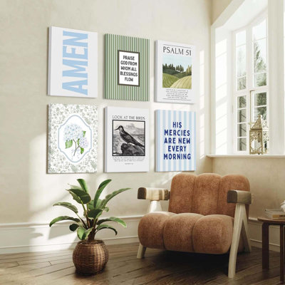 6 Piece Wrapped Canvas Print