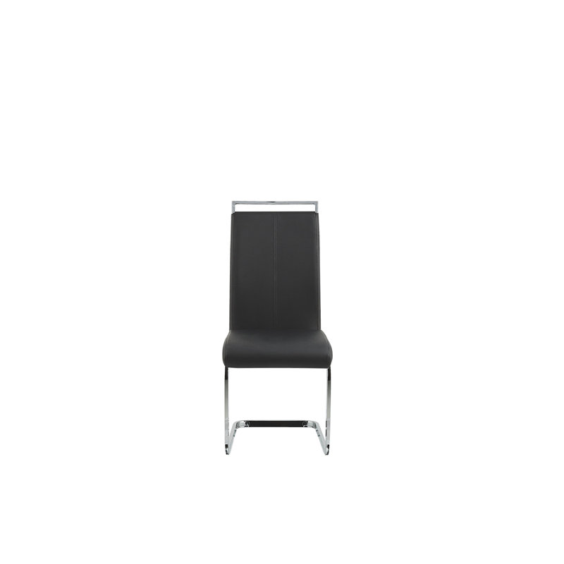 Everman Upholstered Dining Chair, Black