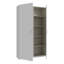 Modern hinged door wardrobe, 2-doors, space-saving, engineered wood, white-1033585728