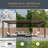 Outdoor All Aluminum Pergola with Solar Lights, Patio Louvered Pergola-108566019