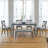 Alfonso 6 - Person Four Leg Dining Set-782530168-744133065-782530171