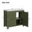 36" Bathroom Vanity with Ceramic Sink and Ample Storage Cabinet-1042989625