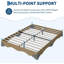 Base de lit en bois Minimalist Wave Edge-129505745-129505750