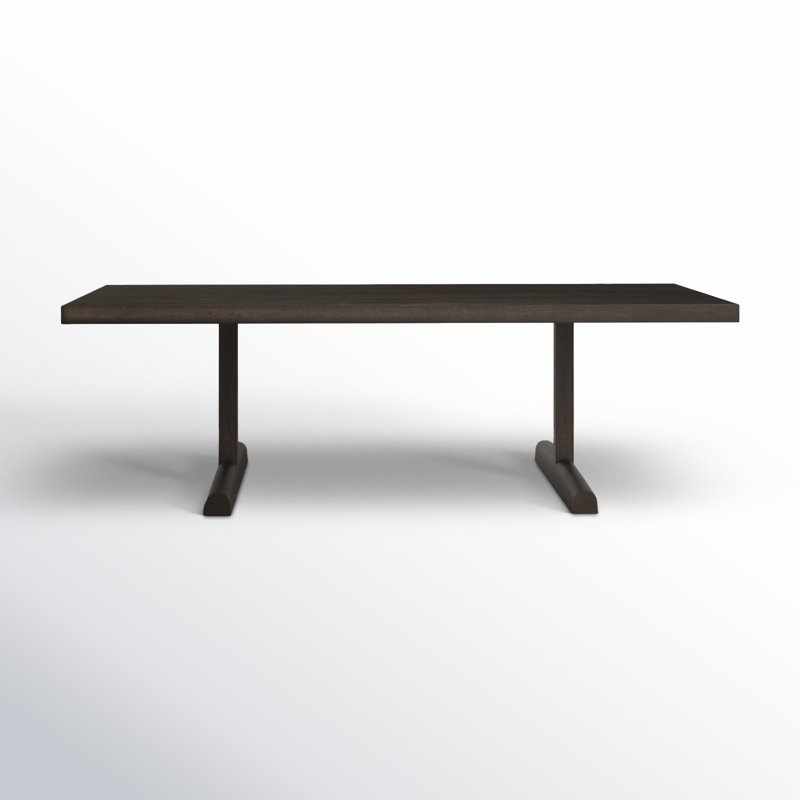 Table basse en bois massif Rune, Brun foncé