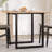 Dining Table O-Frame Solid Wood Pine And Steel-684828728