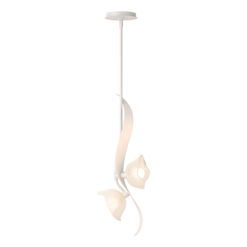 Luminaire suspendu 2 lumières Mika, Blanc