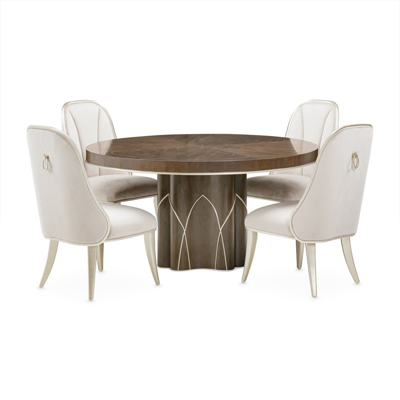 Villa Cherie Round Pedestal Dining Table
