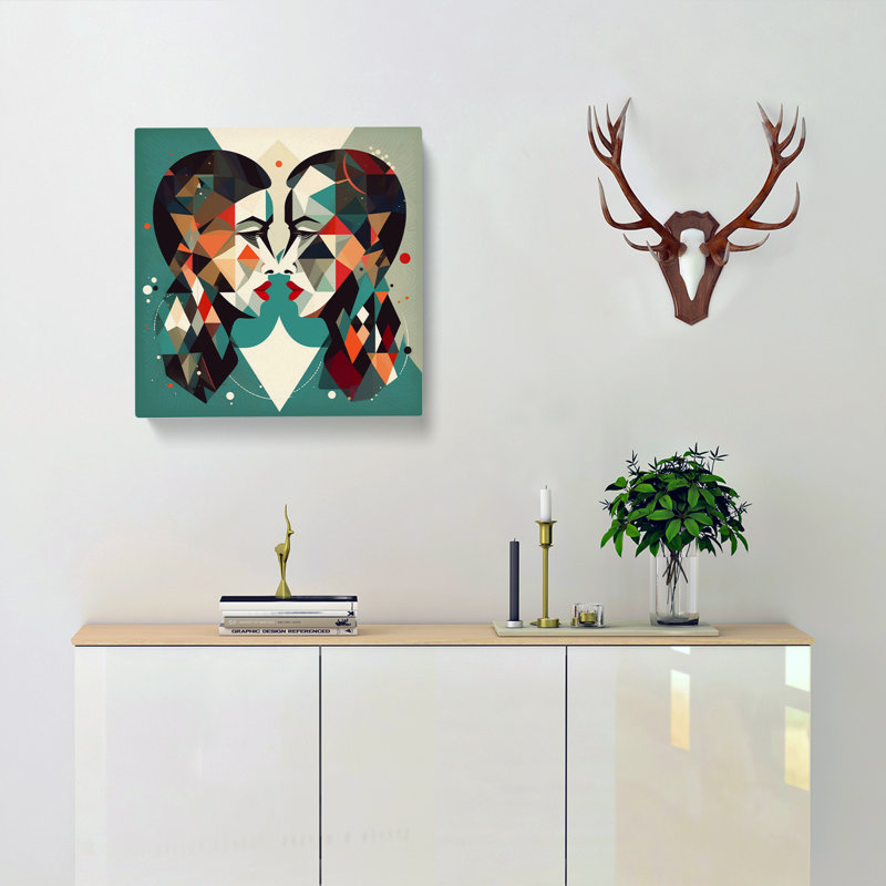 Modern Wall Art - Wrapped Canvas, 50cm H x 50cm W x 3cm D