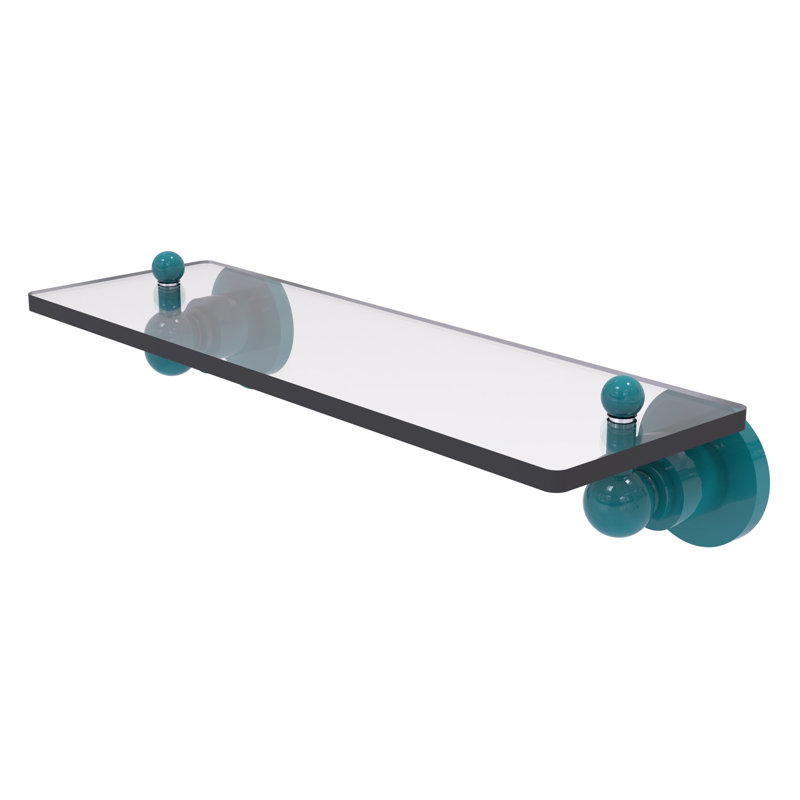 Astor Place Floating Shelf, 3" H x 16" W x 5" D, Glokzin Teal