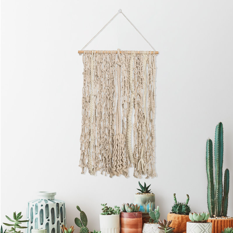 28 Inches Cotton Macramé Wall Hanging