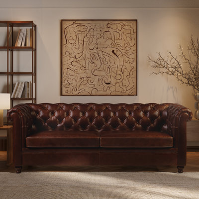 Lyon Full-Grain Genuine Italian Leather Sofa