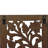 Benzara Wall Panel - 36 Inch Leaf and Scrollwork Pattern, Brown Mango Wood and MDF Wall Decor